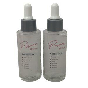 NEW Global Beauty Care Power Serum Lot of 2 6 Benefits 1.7 oz. Ceramides Vitamin
